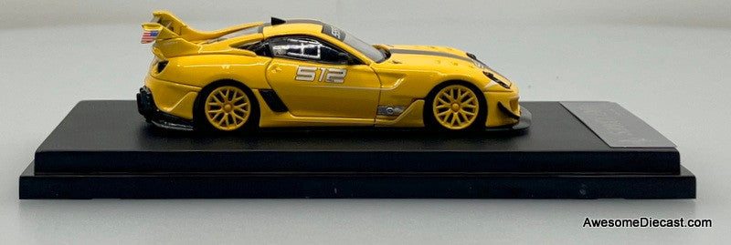Ferrari 599XX EVO #512, Yellow 1:64 Diecast Model Car by LS Model