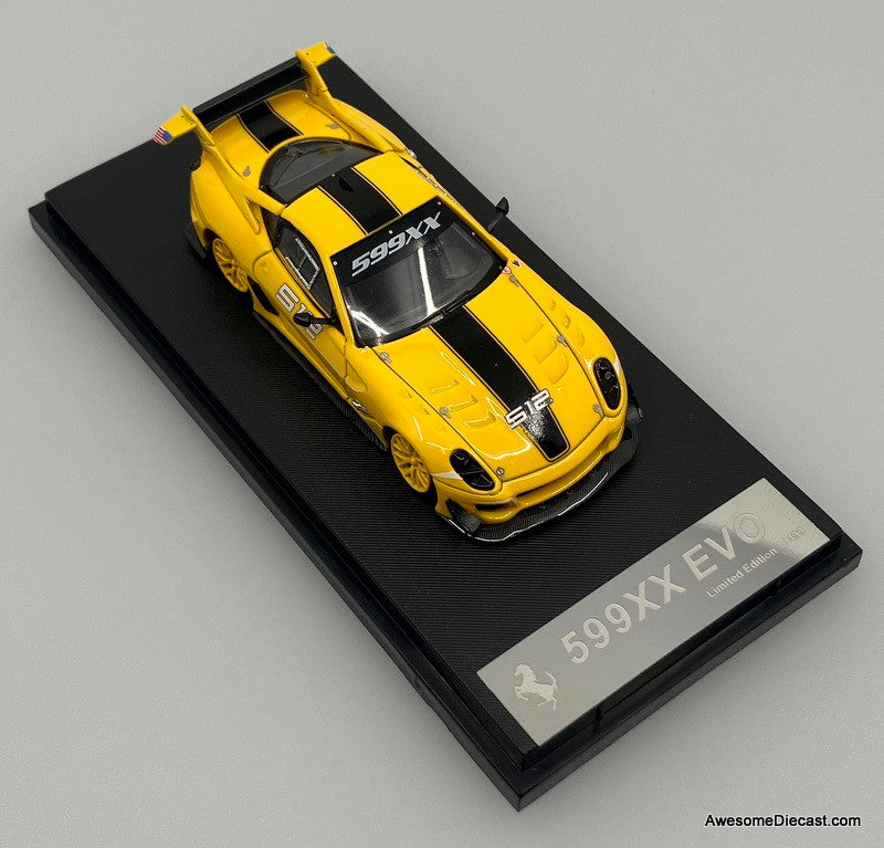 Ferrari 599XX EVO #512, Yellow 1:64 Diecast Model Car by LS Model