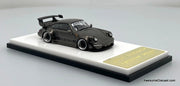 Porsche 964 RWB High Wing, Chrome Gray Pearl 1:64 Diecast Model Car by My Model Collect
