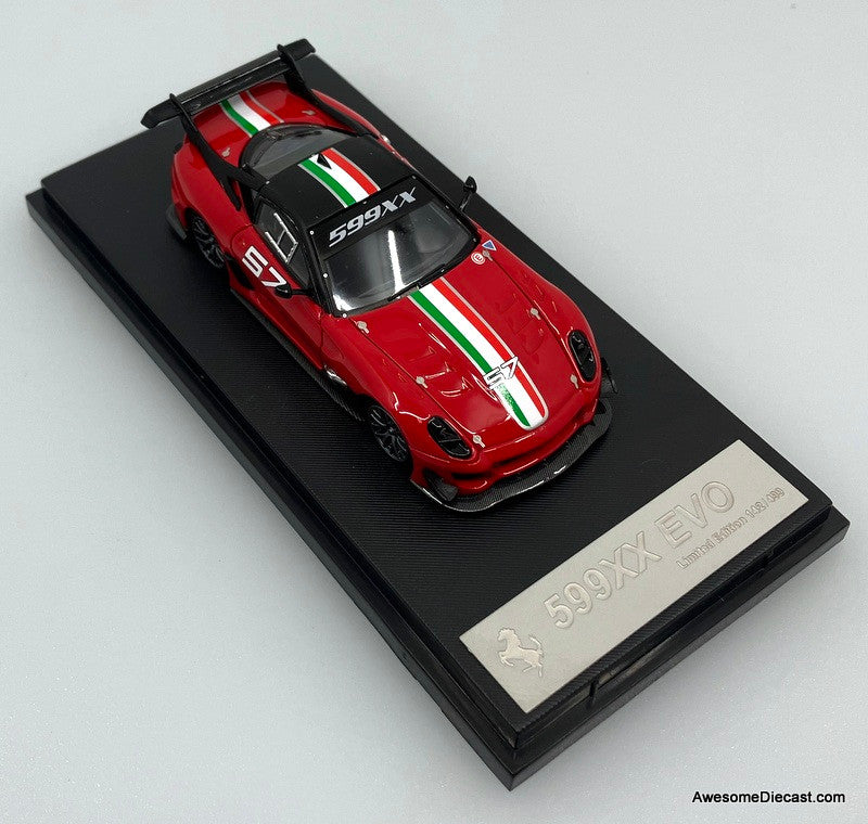 Ferrari 599XX EVO #57, Red 1:64 Diecast Model Car by LS Model