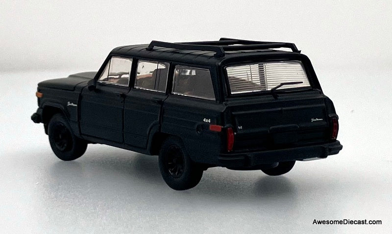 Jeep Wagoneer, Matte Black 1:64 Diecast Model Car by 596 Model