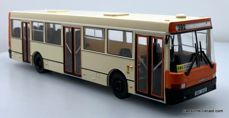 Ikarus-415 Transit Bus, Cream/Orange 1:43 ABS Plastic Model Bus by Premium ClassiXXs
