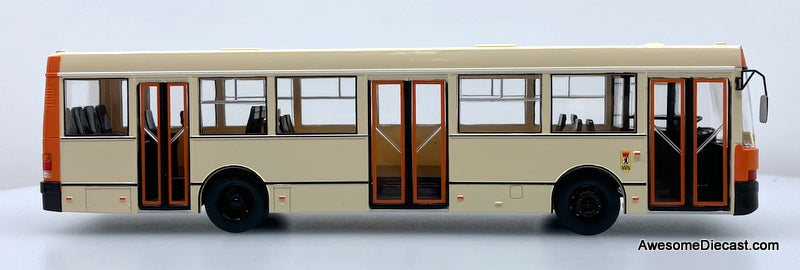 Ikarus-415 Transit Bus, Cream/Orange 1:43 ABS Plastic Model Bus by Premium ClassiXXs