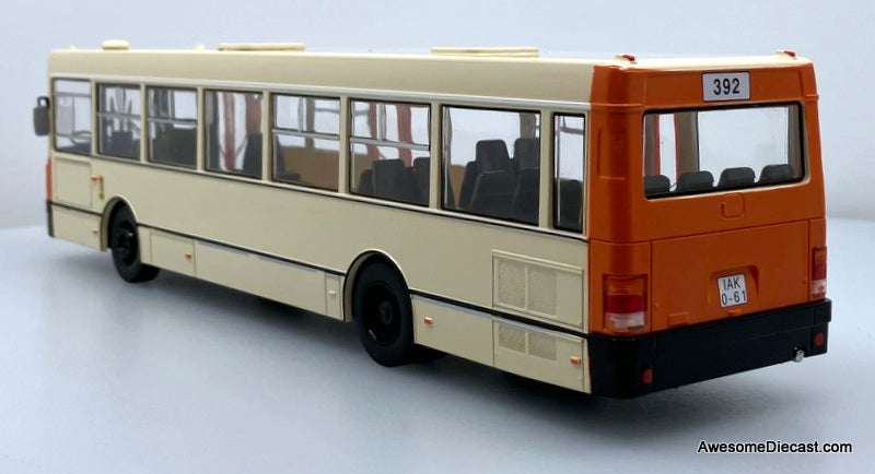 Ikarus-415 Transit Bus, Cream/Orange 1:43 ABS Plastic Model Bus by Premium ClassiXXs