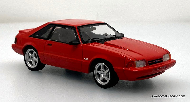 1992 Ford Mustang LX 5.0 Coupe, Red 1:43 Diecast Model Car by IXO