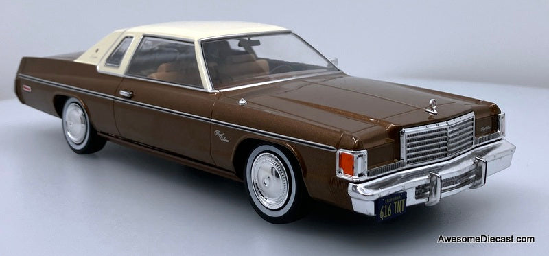 Dodge Royal Monaco, Metallic Brown 1:24 Diecast Model Car by White Box