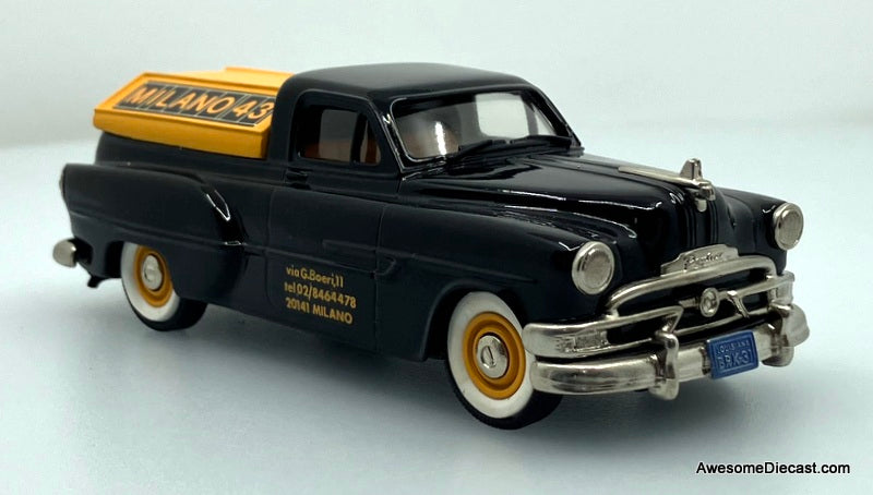 1953 Pontiac Pick-Up, Black: "Milano 43" 1:43 White Metal Model Car by Brooklin Models
