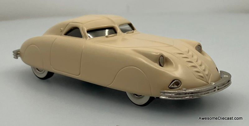 1938 Phantom Corsair Coupe (Sales Brochure Model) Beige 1:43 White Metal Model Car by Brooklin Models