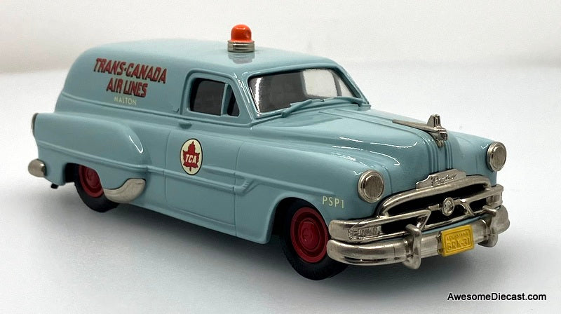 RARE!! 1953 Pontiac Delivery Van, Blue: Trans Canada Airlines 1:43 White Metal Model Car by Brooklin Models
