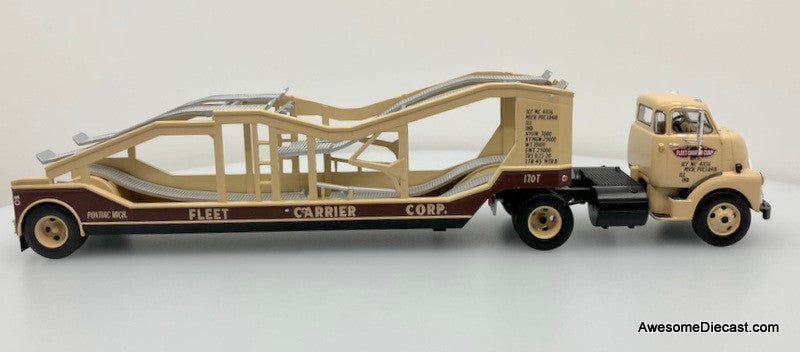 Altaya 1:43 1954 GMC 950 COE Tractor w/Car Carrier: Fleet Carrier Corp
