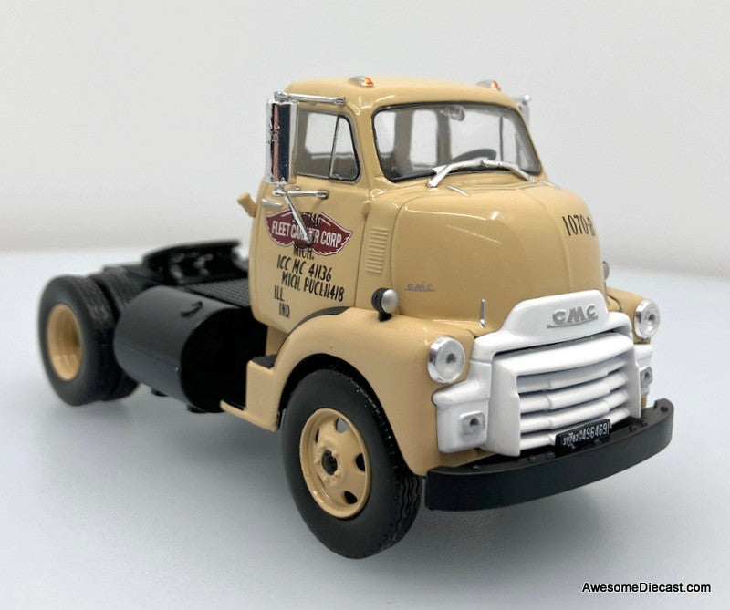 Altaya 1:43 1954 GMC 950 COE Tractor w/Car Carrier: Fleet Carrier Corp