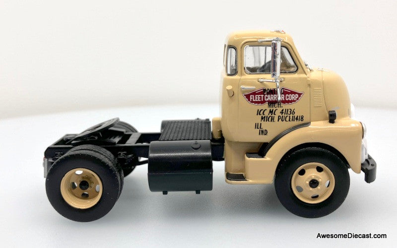 Altaya 1:43 1954 GMC 950 COE Tractor w/Car Carrier: Fleet Carrier Corp