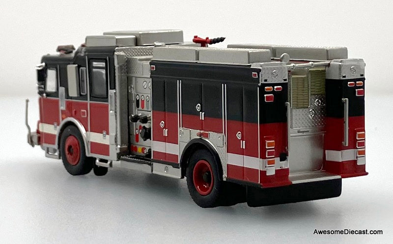 2013 Seagrave Attacker Fire Truck, Red/Black 1:87 ABS Plastic Model Fire Truck by PCX87