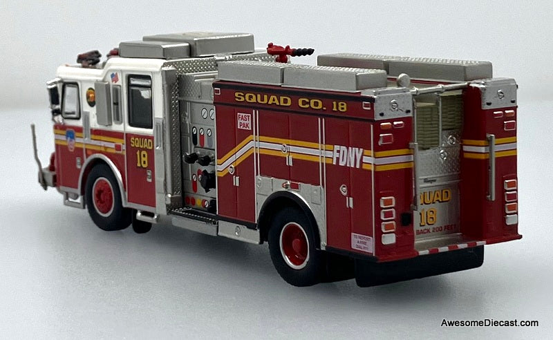 2013 Seagrave Attacker Fire Truck FDNY, Squad 18 1:87 ABS Plastic