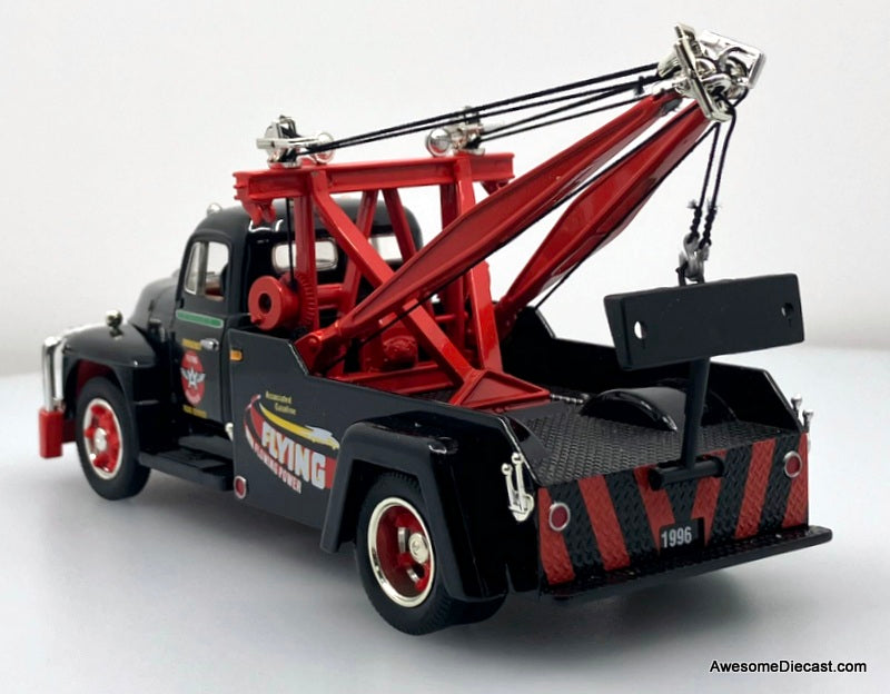 1955 Diamond-T Tow Truck, Black "Flying A" 1:34 Diecast Model Truck by First Gear