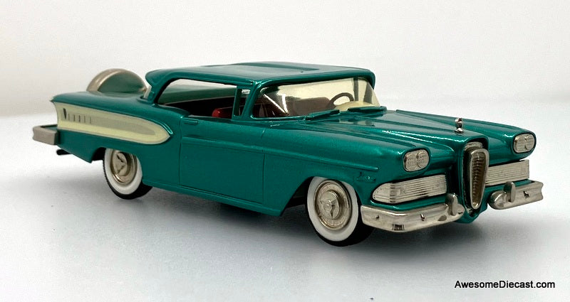 1958 Edsel Citatation, Metallic Green 1:43 White Metal Model Car by The Brooklin Collection