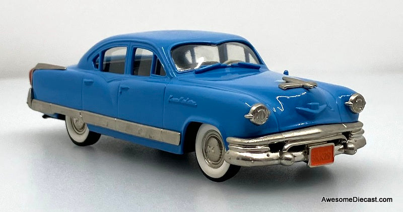 1953 Kaiser Manhattan Four Door, Light Blue 1:43 White Metal Model Car by The Brooklin Collection