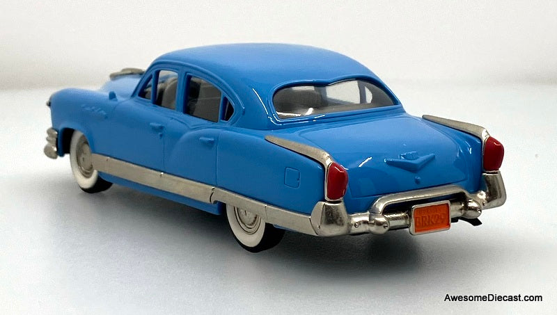 1953 Kaiser Manhattan Four Door, Light Blue 1:43 White Metal Model Car by The Brooklin Collection