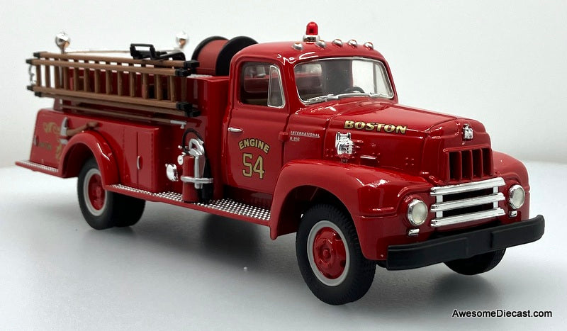 1957 International R-190 Fire Truck: Boston Engine 54 1:34 Diecast Model Fire Truck by First Gear