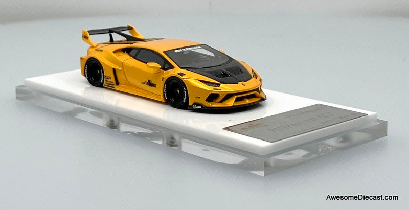 Lamborghini Huracan GT, Metallic Yellow 1:64 Diecast Model Car by Flame