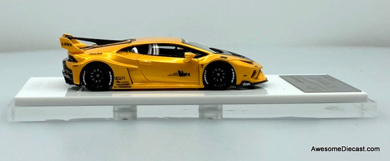Lamborghini Huracan GT, Metallic Yellow 1:64 Diecast Model Car by Flame