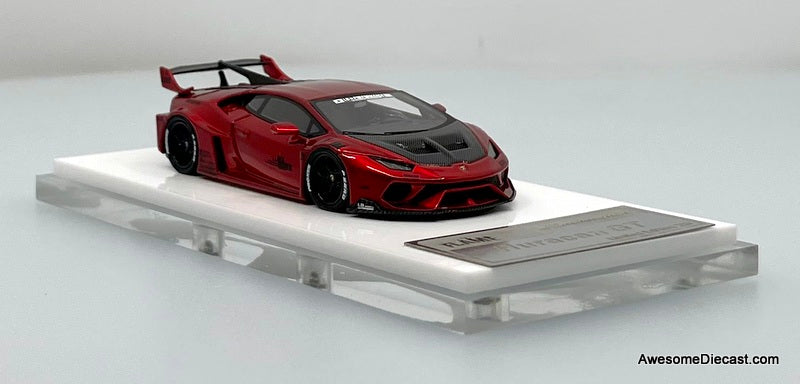 Lamborghini Huracan GT, Metallic Red 1:64 Diecast Model Car by Flame