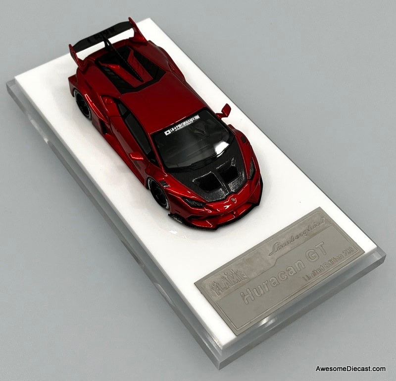 Lamborghini Huracan GT, Metallic Red 1:64 Diecast Model Car by Flame