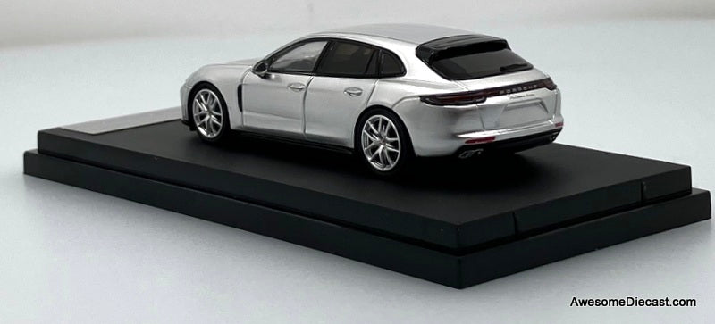 Porsche Panamera Turbo Sport Turismo, Silver 1:64 Diecast Model Car by Furuya