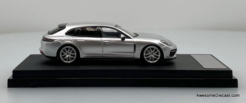 Porsche Panamera Turbo Sport Turismo, Silver 1:64 Diecast Model Car by Furuya