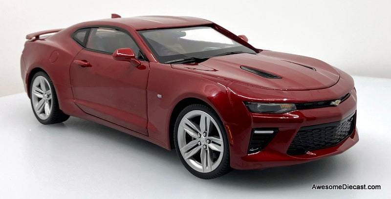 2016 Chevrolet Camaro SS, Garnet Red 1:18 Diecast Model Car by Auto World