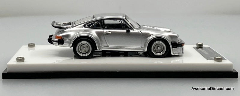 Porsche 934, Silver 1:64 Diecast Model Car by SC Art