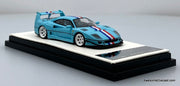 Ferrari F40 Modified, Tiffany Blue 1:64 Diecast Model car by Aurora Model