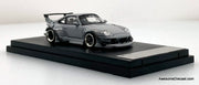 Porsche 993 RWB, Cement Gray 1:64 Diecast Model Car by Street Warrior