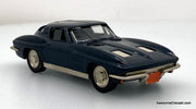 1963 Chevrolet Corvette Stingray Coupe, Metallic Blue 1:43 White Metal Model Car by Brooklin Models