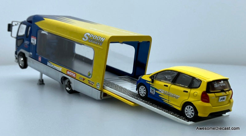 2017 Mitsubishi Fuso Fighter Car Carrier w/Honda Fit: Spoon Sport