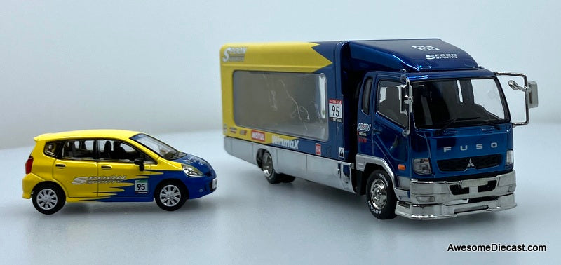2017 Mitsubishi Fuso Fighter Car Carrier w/Honda Fit: Spoon Sport