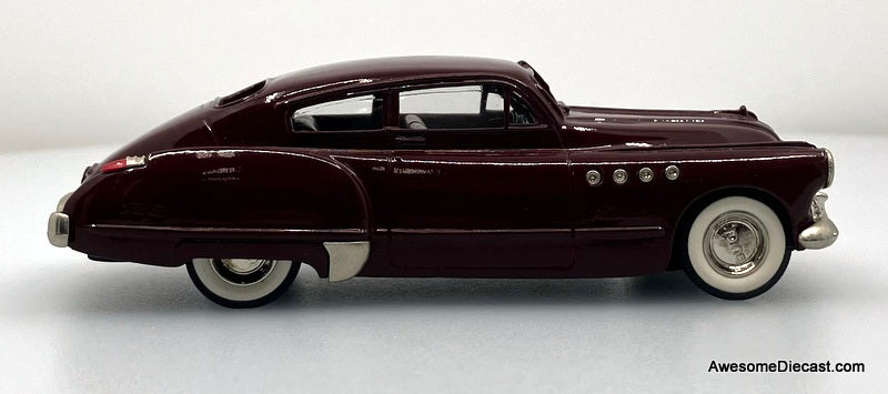 1949 Buick Roadmaster, Maroon, 1:43 White Metal Model Truck by Brooklin Models