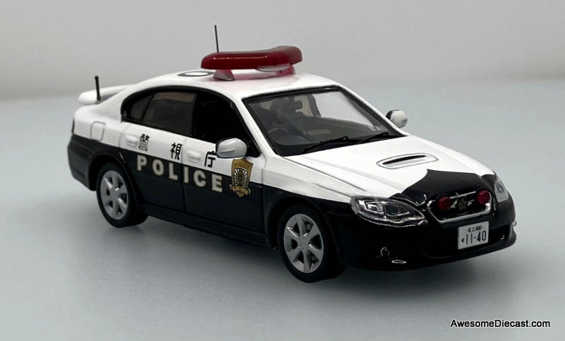 2007 Subaru Legacy B4 2.0 GT #10 Tokyo Police Patrol Car 1:43 Diecast Model Car by Rai's