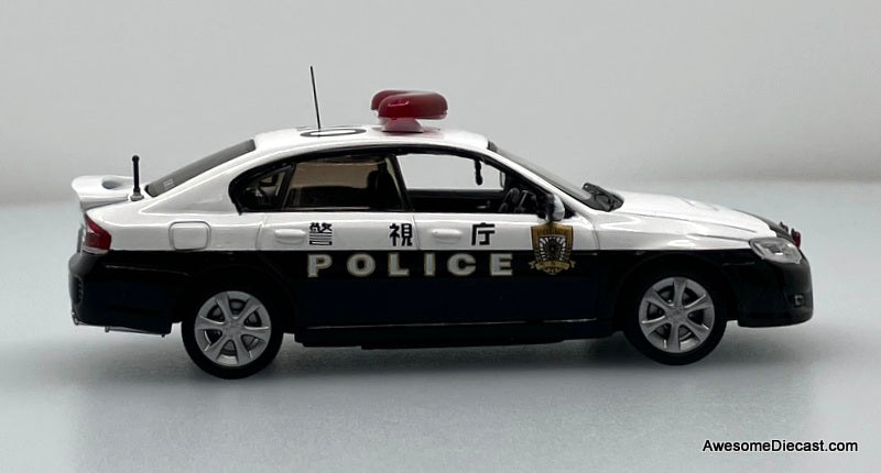 2007 Subaru Legacy B4 2.0 GT #10 Tokyo Police Patrol Car 1:43 Diecast Model Car by Rai's