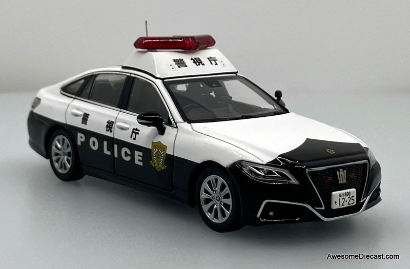 2021 Toyota Crown (ARS220) Tokyo Police Patrol Car 1:43 Diecast Model Car by Rai's