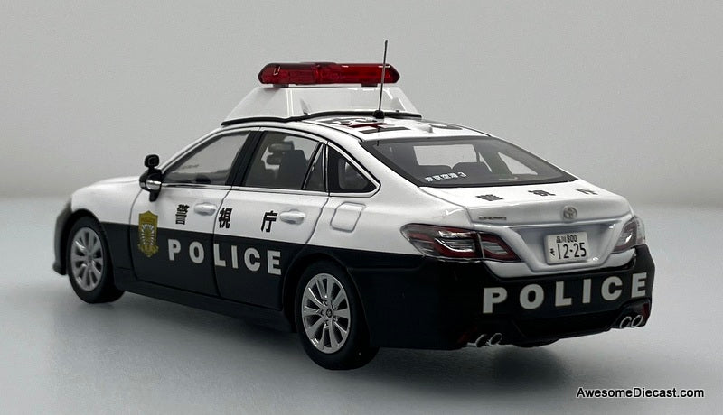 2021 Toyota Crown (ARS220) Tokyo Police Patrol Car 1:43 Diecast Model Car by Rai's