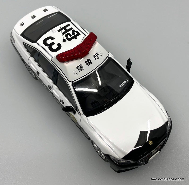 2021 Toyota Crown (ARS220) Tokyo Police Patrol Car 1:43 Diecast Model Car by Rai's
