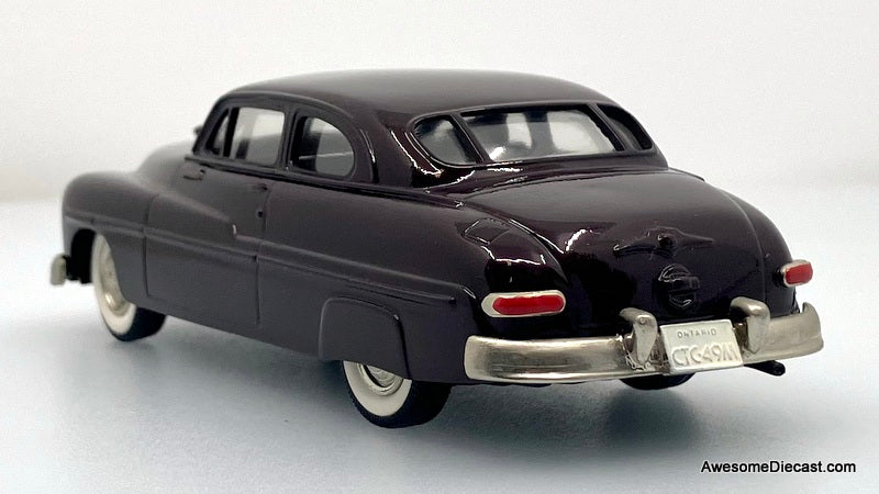 1949 Mercury Coupe, Maroon 1:43 White Metal Model Car by Brooklin Models