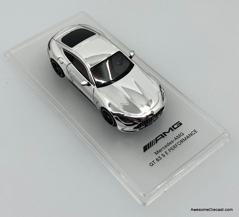RARE!! Mercedes-AMG GT63 SE Performance, Chrome 1:64 Diecast Model Car by NZG