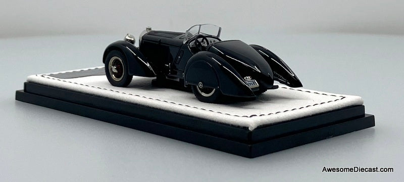 1930 Mercedes Benz SSK, Black 1:64 Diecast Model Car by GFCC