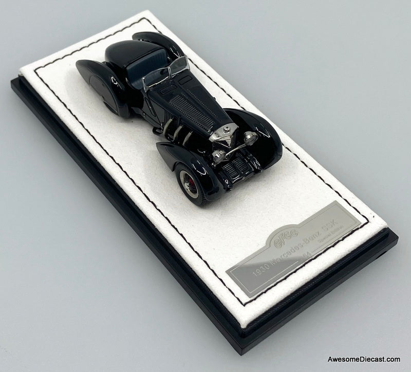 1930 Mercedes Benz SSK, Black 1:64 Diecast Model Car by GFCC