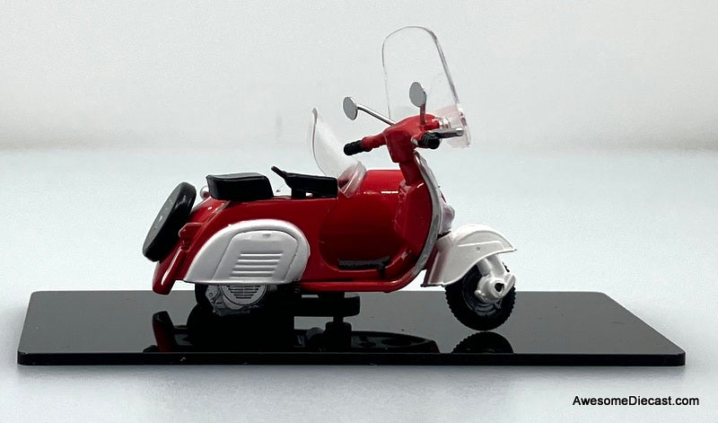 Arctic Scooter w/Side Car: Coca Cola 1:35 Diecast Model Motor Cycle by Tiny