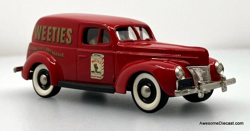 1940 Ford Van, Red: Weeties (Australia) 1:43 White Metal Model Car by Brooklin Models