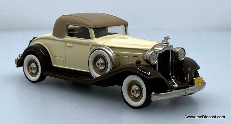 1932 Packard Light 8 Coupe, Brown/Cream White Metal Model Car by Brooklin Models
