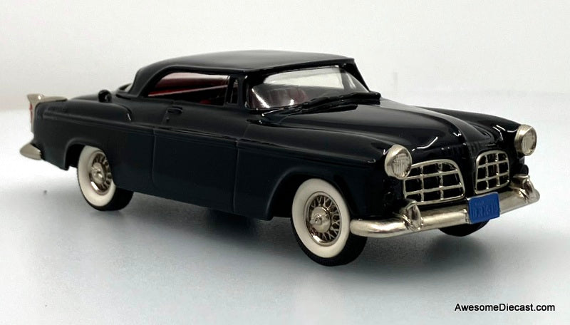 1955 Chrysler C300, Black 1:43 White Metal Model Car by Brooklin Models